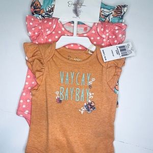 Baby Girl Bodysuits Layette Size 3-6M